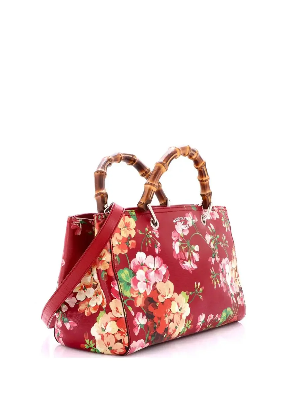 Gucci Bamboo Shopper Tote Blooms Print #340759G99B